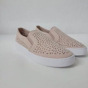 Vionic Splendid Midi Perf Nubuck Sneakers, 5 M, New With Box, Dusty Pink